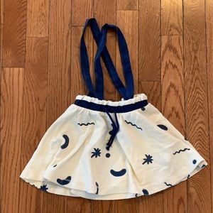 Zara baby girl skirt with suspenders